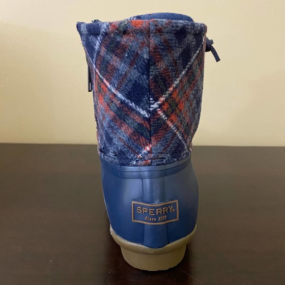 Sperry-Saltwater Wool Plaid Duck Boot - Picture 6 of 7